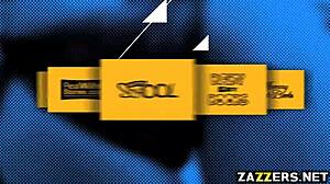 El coño apretado de Jasmine Jae perforado de lado por la polla enorme de Marc Rose