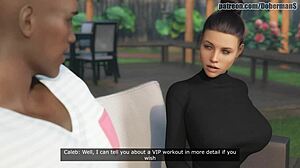 ראיון פראי הופך לפעולה עם זין שחור גדול