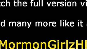 Blondýna mormonská 18+ dostává ušpiněný výstřik po hardcore orálce