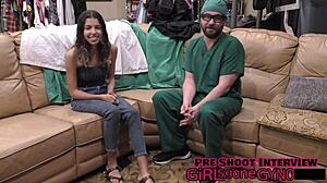aria nicole tempts the pervy doctor backstage