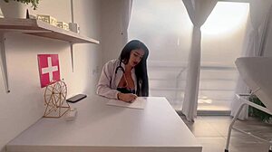 Latina Doctor Stella Osorio Sucks Cock and Begs for Cum in Medical Treatment