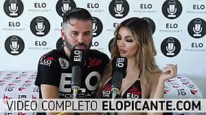 Elo Podcast Sucks Veve Valencia's Tits in Steamy Spanish Tease Session