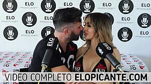 Elo Podcast Sucks Veve Valencia's Tits in Steamy Spanish Tease Session
