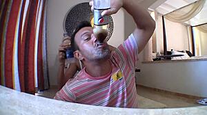 Hey bf, can you beat your gf at drinking pee before her BJ wins?