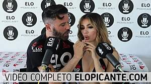 Elo Podcast Sucks Veve Valencia's Tits in Steamy Spanish Tease Session