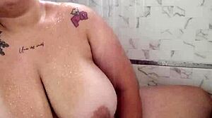 Luna Soaps Massive Natural Tits In Shower POV