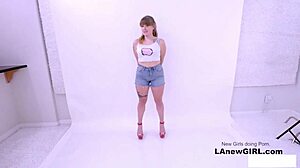 straight girl tempted by lesbian stylist during photoshoot