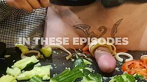 watch extreme cock torment with urethral insertion in kitchen