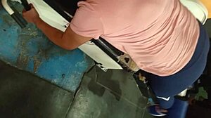 big gym ass milf comes over post-leg day for creampie doggystyle ride