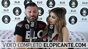 Elo Podcast Sucks Veve Valencia's Tits in Steamy Spanish Tease Session