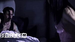 imagine stepdad slurping latina stepdaughter's huge tits before rough doggy