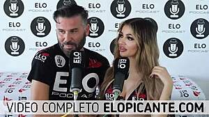 Elo Podcast Sucks Veve Valencia's Tits in Steamy Spanish Tease Session