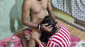 Real Indian Girl's Natural Tits Drowned in Huge Jizz Load