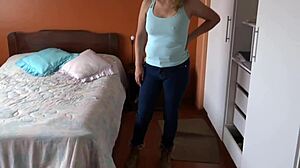 stepson's friends jerk off watching my huge tits desperate to suck