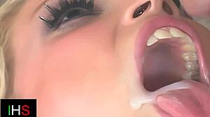 Blonde Fishnets Slut Rides Muscular Big Cock Doggystyle