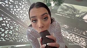 Pawg's tight holes stretched wide by massive BBC, squirting in ecstasy