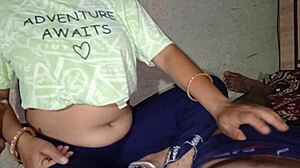 Desi Indian step sister homemade sex video fingering pussy in dorm college room.
