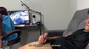 risky handjob in public will she spot my horny brazilian brunette?