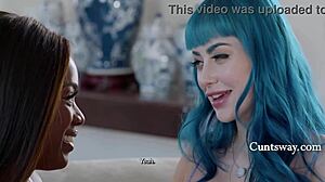 Cute Interracial Lesbians Jewelz Blu Ana Foxx Squirt After Rimjob Fail