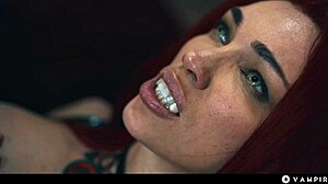 Bloodrayne Cosplay: Asian Vampire Mistress Controls Octokuro Sucks Her Huge Tits Wet