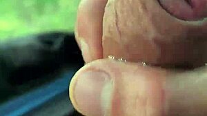 i drop my pants outdoors flashing my huge cock hoping someone spots it