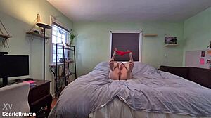I strip out of tight latex and fuck doggystyle facing you