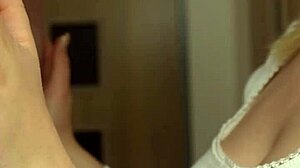 Busty Stepsis Sucks Cock Deep Then Takes Massive Cumshot on Huge Tits