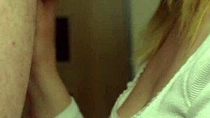 Busty Stepsis Sucks Cock Deep Then Takes Massive Cumshot on Huge Tits