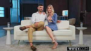 tiny hotwife samm next door holds hubby's hand devouring monster bbc