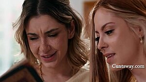 Curious Petite Teens Fuck Each Other Using Instruction Book