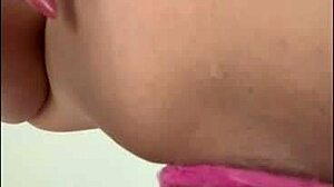 latina beauty sways hips shoving dildo deep in wet mexican pussy for toy masturbation bliss