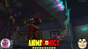 Spider Man pounds the prostitute hard in comic monster fuck