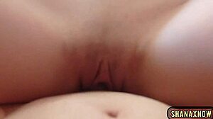 oh god 18yo shanaxnow rides reverse cowgirl braces facial blast