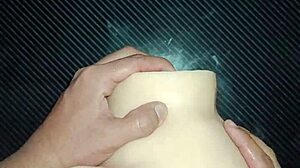 Candy tests positions with deep creampie vagina fillings up close