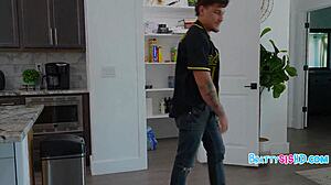 dare you to shove that monster cock in my mouth, stepbro, and shut me up