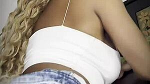 vicky menage shakes big natural tits sexy