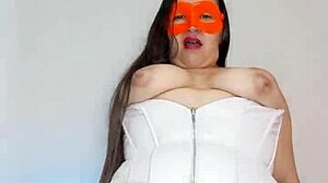 Wifey's hot friend masturbates her huge cameltoe for me secretly!