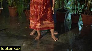rainy day floods naughty bhabhi's desires as cheating wife rides devar's cock to orgasm