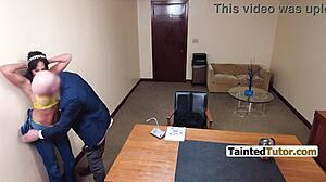 Teacher Abi James Submits To Principal Danny Steel's Office Groping