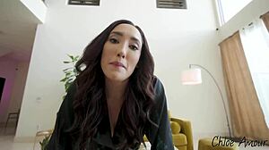 oh god chloe amour's tight pussy throbs as she rides big dick stepbruh to explosive orgasm