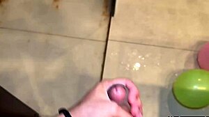 ebony girlfriend showers then rides cock for juicy pussy drilling interracial