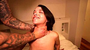 18yo nipples clamped triple cock penetration