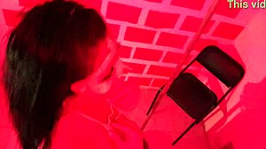 Latina nightclub dancer fucks gringo standing