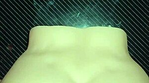 Candy tests positions with deep creampie vagina fillings up close