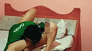 Intense Grab Car Creampie with Asian Hottie Bent Over in Doggystyle Orgasm