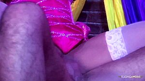 AN INTENSE FOURSOME WITH HORNY BRUNETTE MILF RIDING BIG COCKS IN STOCKINGS TITTY FUCK