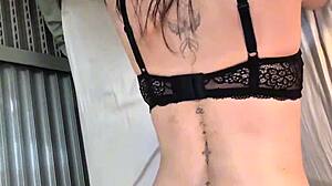 perfect big natural tits on step sis alt college slut 😍 homemade goth couple passion