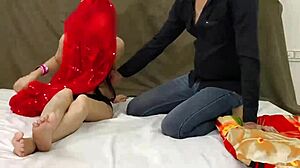 pakistani wife surprises horny hubby with tight shaved pussy on karva chauth