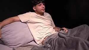 Colombian Stepsister Sucks Huge Cock While We Watch TV Together Roleplay