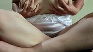 indonesian housewife in miniskirt can't resist fingering her wet pussy